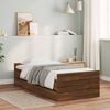 vidaXL Bed Frame without Mattress Brown Oak 75x190 cm Small Single Small Single