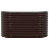 vidaXL Garden Raised Bed Brown 160 x 80 x 81 cm Steel