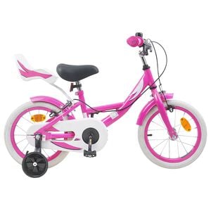vidaXL Kids Bike 14 Inches for 3-5 Years Old Pink