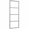 vidaXL Sliding Door with Hardware Set 76x205 cm ESG Glass&Aluminium