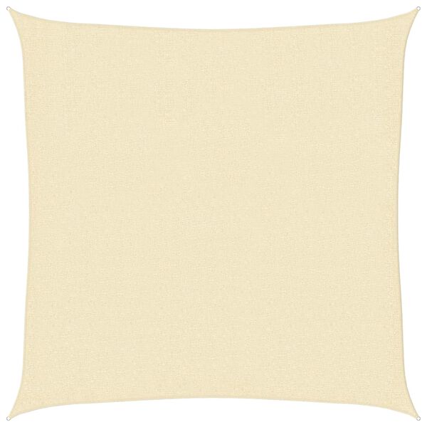 vidaXL Sunshade Sail 160 g/m² Cream 3x3 m HDPE
