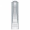 vidaXL Gabion Basket with Cover 900x50x200 cm Galvanised Iron