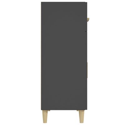 vidaXL Sideboard Black 69.5x34x89 cm Engineered Wood