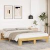 vidaXL Bed Frame without Mattress 140x200 cm Solid Wood Oak