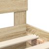 vidaXL Bed Frame Sonoma Oak 120 x 123 cm Engineered Wood