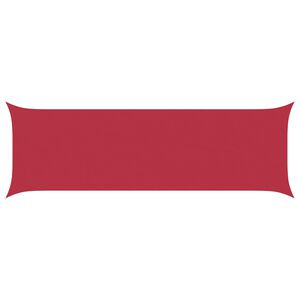vidaXL Sun Shade Sail Red 6 x 2 m 100% Polyester Oxford