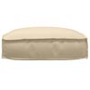 vidaXL Pallet Cushion for suitable for Seat Beige 50 x 50 x 12 cm