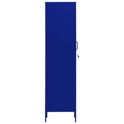 vidaXL Locker Cabinet Navy Blue 35x46x180 cm Steel