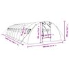 vidaXL Greenhouse with Steel Frame White 40 m² 10x4x2 m