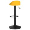 vidaXL Bar Stools 2 pcs Yellow Velvet