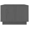 vidaXL Coffee Table Grey 80x50x35 cm Solid Wood Pine