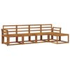 vidaXL Outdoor Sofa Set 5 pcs Natural Solid Acacia Wood