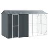 vidaXL Bird Cage Anthracite 430 x 208 x 247 cm Galvanised Steel