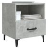vidaXL Bedside Cabinet Concrete Grey Engineered Wood