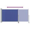 vidaXL Patio Retractable Side Awning 120x300 cm Blue