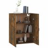 vidaXL Hanging Cabinet Smoked Oak 69,5x34x90 cm Engineered Wood