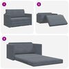vidaXL Sofa Bed Dark Grey 124 x 204 x 61 cm Velvet