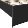 vidaXL Bed Frame without Mattress Black 135x190 cm Double