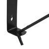 vidaXL Foldable Saddle Rack Wall Mounted Black Iron