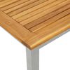 vidaXL Outdoor Table Natural and Grey 45 x 45 x 38 cm