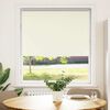 vidaXL Roller Blind Blackout Off White 110x130 cm Fabric Width 105.7 cm Polyester