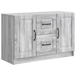 vidaXL Sideboard Grey Sonoma 89 x 34.5 x 57 cm Engineered Wood