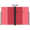 vidaXL Retractable Side Awning Red 220x1000 cm
