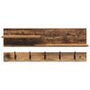 vidaXL Wall-Mounted Coat Rack Old Wood 90 x 15 x 36 cm Engineered wood