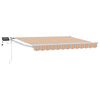 vidaXL Manual Retractable Awning with LEDs 3 x 2.5 m