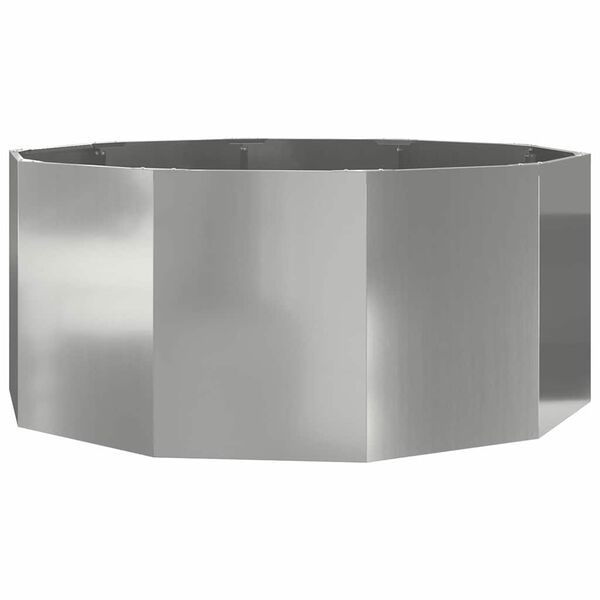 vidaXL Planter Silver 120 x 120 x 50 cm Galvanised Steel
