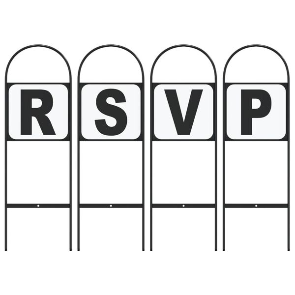 vidaXL Dressage Markers 4 pcs Steel