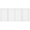 vidaXL Gabion Wall with Covers Galvanised Steel 200x20x85 cm
