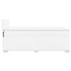 vidaXL Box Spring Bed with Mattress White 100x200 cm Faux Leather