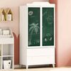 vidaXL Chalkboard Wardrobe with Drawer ROROS White 90 x 45 x 180 cm