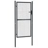 vidaXL Mesh Garden Gate Galvanised Steel 100x175 cm Grey