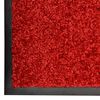 vidaXL Doormat Washable Red 90x120 cm