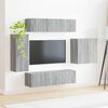 vidaXL TV Wall Cabinet Set Wall-mounted 6 pcs Grey Sonoma