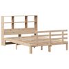 vidaXL Bookcase Bed without Mattress 120x200cm Solid Wood Pine