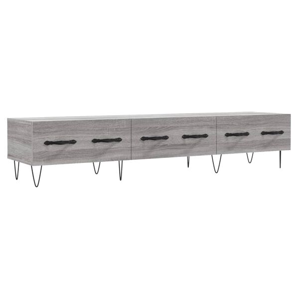 vidaXL TV Cabinet Grey Sonoma 150x36x30 cm Engineered Wood