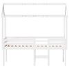 vidaXL High Sleeper Bed without Mattress White 80x200 cm Solid Wood Pine