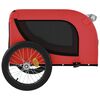 vidaXL Pet Bike Trailer Red and Black Oxford Fabric and Iron
