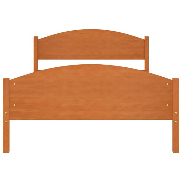 vidaXL Bed Frame without Mattress Honey Brown Solid Pine Wood 120x200cm
