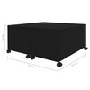 vidaXL Coffee Table Black 75x75x38 cm Engineered Wood