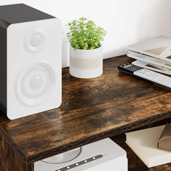 vidaXL TV Cabinet Smoked Oak 60 x 35 x 40 cm Engineered Wood