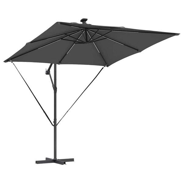 vidaXL Cantilever Banana Parasol Anthracite 249 x 249 x 250 cm