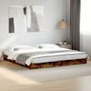 vidaXL Bed Frame without Mattress Smoked Oak 180x200 cm Engineered Wood