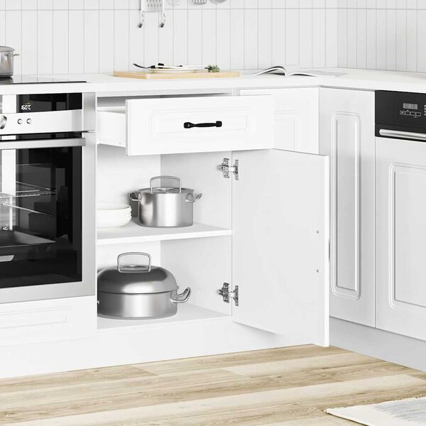vidaXL Kitchen Base Cabinet Kalmar White Engineered Wood