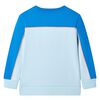 Kids' Sweatshirt Bright Blue and Light Blue 140
