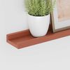 vidaXL Wall Shelf with Shelf 4 pcs Red 115 x 9 x 3 cm Engineered Wood