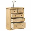 vidaXL Chest of Drawers Corona 92x48x114 cm Solid Wood Pine